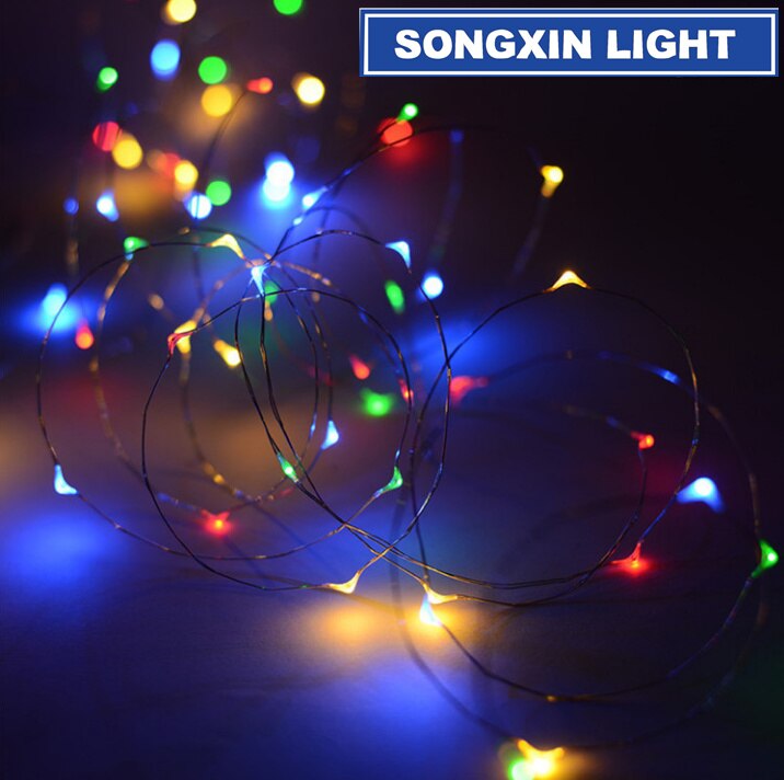 5 meter 50 led-snoer usb decoratieve verlichting koperdraad snoer knipperende lampjes met sterren slaapkamer met schakelaar