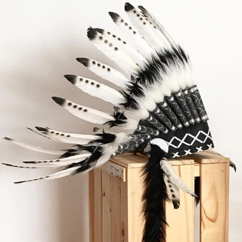 Pluma India tocado, Indio Nativo americano, almohada hecha a mano para bebé, cama de bebé, cuna con parachoques, decoración para , accesorios para fotos, Cosplay