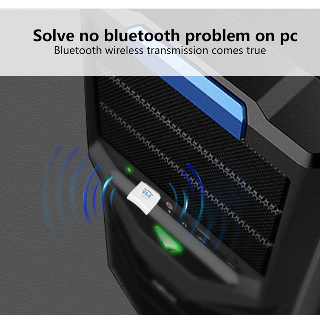 Wireless Bluetooth Adapter 5.0 Bluetooth Dongle 20 (m) for 10 (Mbps) USB Desktop Plug and Play Computer