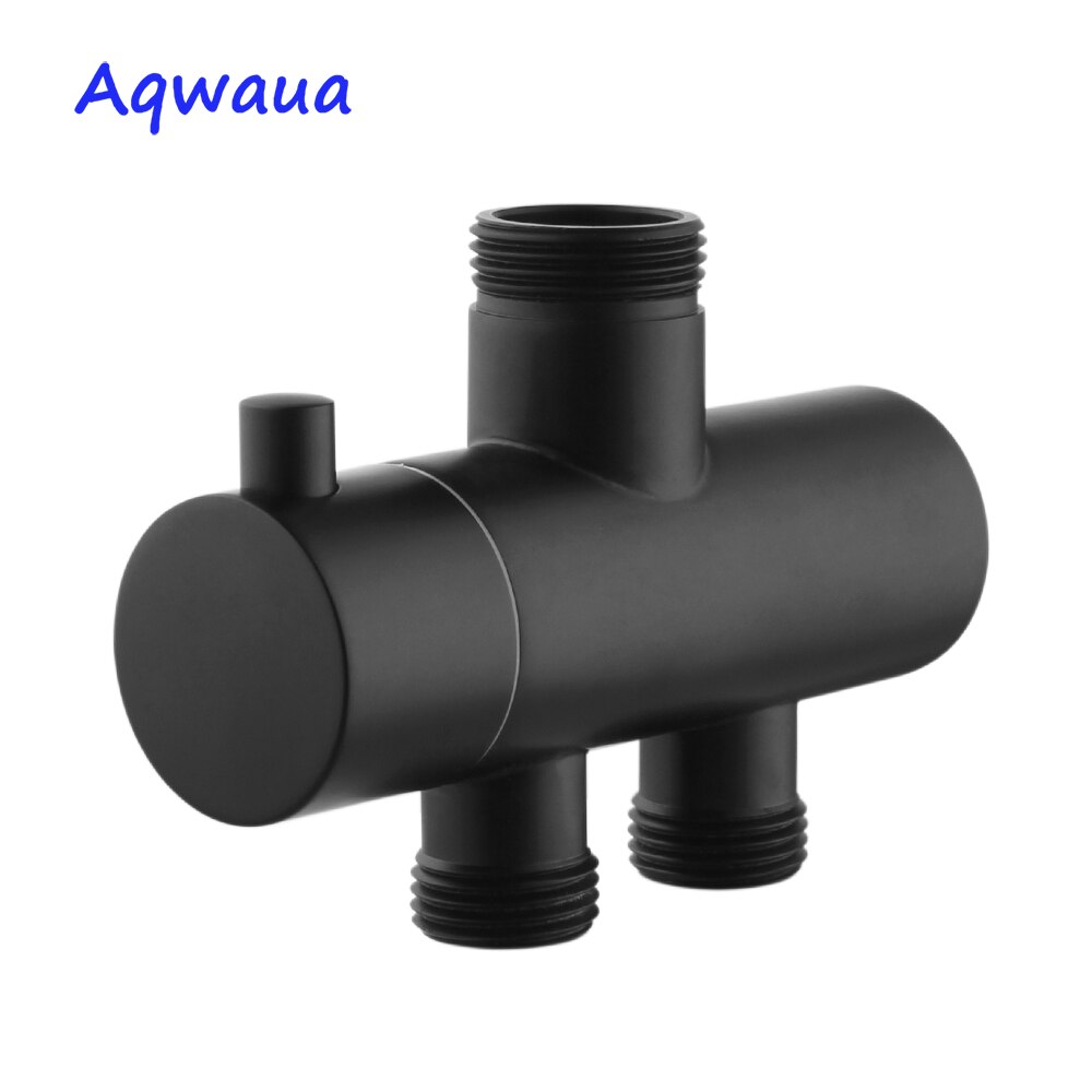 Aqwaua Dusche Wasserhahn Umsteller 3 Weg Dusche Arm Umsteller 2 Funktionen Wasserhahn Ventil für Dusche Rührgerät Durcheinander Körper Verchromt: TL8414-B