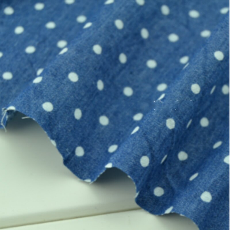 Cotton denim Fabric printing cotton jeans fabric for DIY sewing apparel making material