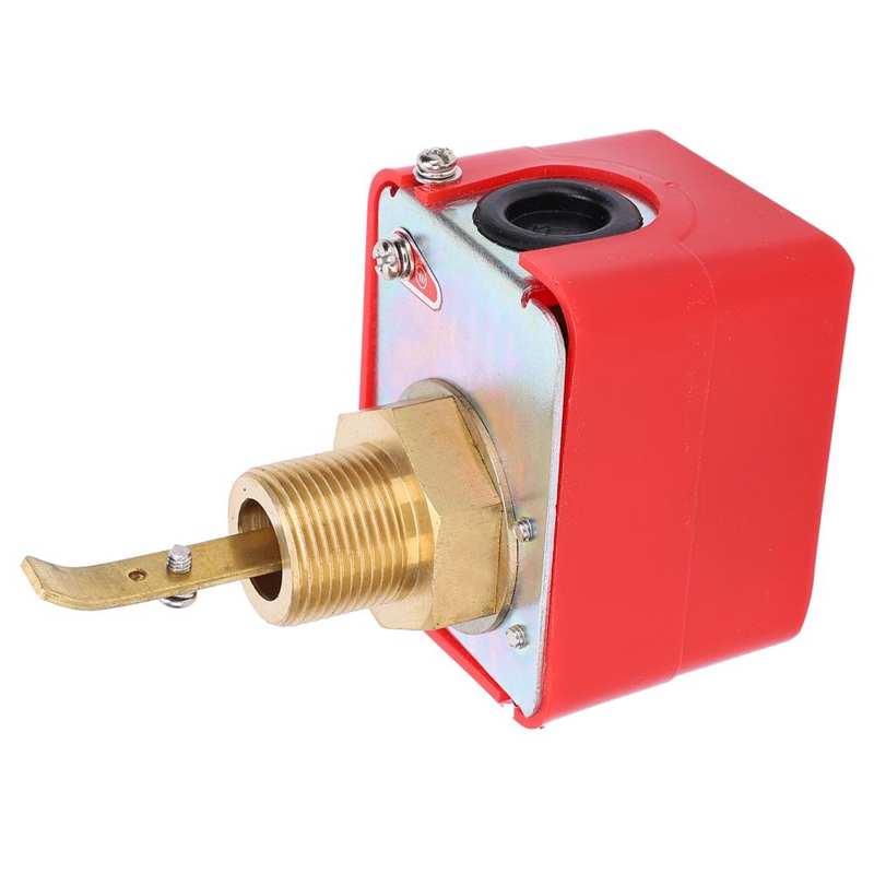 Water Flow Switch HFS-20 Water Flow Switch Target Type G3/4in Interface Brass High Sensitivity Water Flow Switch