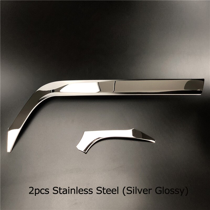 Juego de 2 unidades de decoración para el coche, guantera con decoración, funda adhesiva para Kia K2 Rio , accesorios para el coche,: silver glossy 2pcs