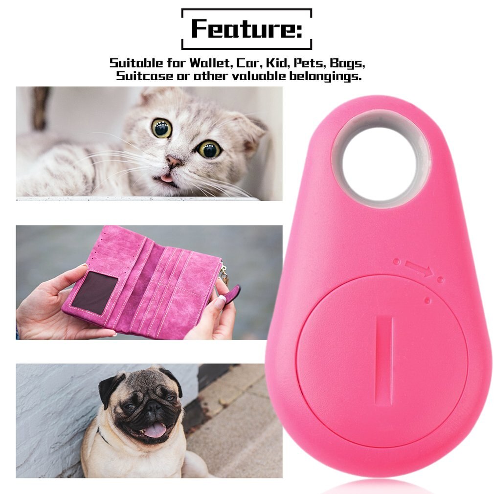 Tragbarer, intelligenter 4.0 -tracker mit alarmfunktion, geeignet für geldbörse, schlüssel, haustier, hund und kind (gps-ortung), in 4 farben