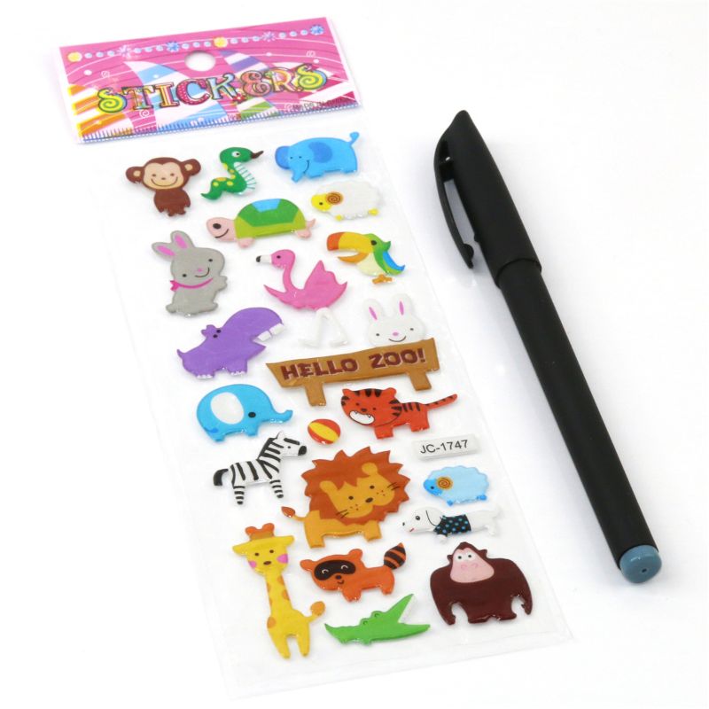 3D Stickers Voor Kids &amp; Peuters 500 + Puffy Stickers Verscheidenheid Pack Voor Scrapbooking Inclusief Dier, Numbe