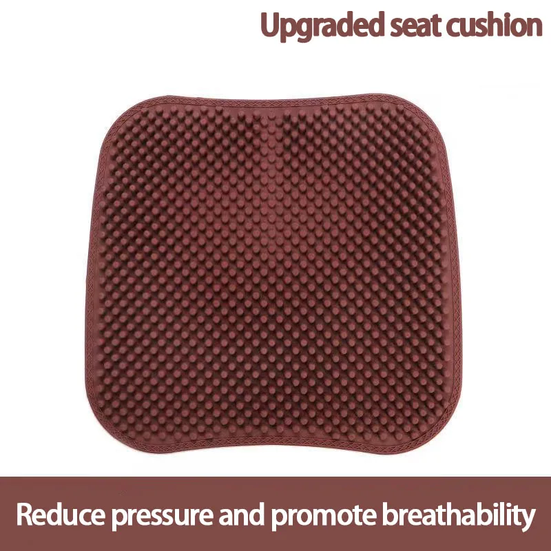Juego de 3 piezas de cojines para coche, almohadas de silicona para coche, reducción de presión y cómoda protección para el cuello, reposacabezas: Negro marrón