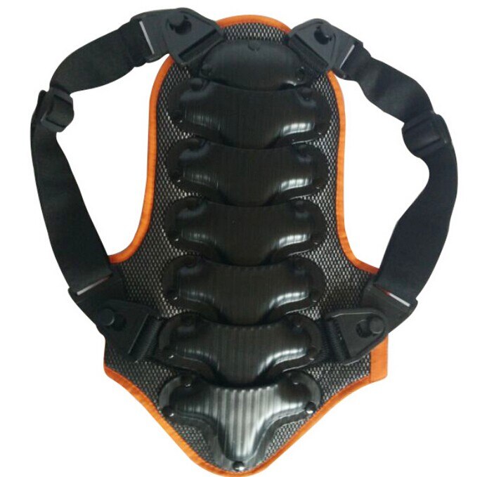 Jiajun børnebeskyttende sportsvest rygsøjlebeskytter rulle snowboard skateboarding ski body support børnesikkerhedsjakker mtb: Sort / S tilbage 40cm