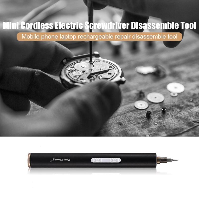 Mini Alloy Rechargeable Cordless Electric Screwdriver Computer Mobile Phone Laptop Repair Tool Electric Screwdrivers