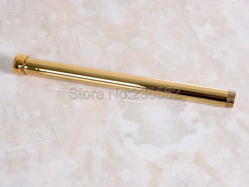 Gouden Kleur Messing Extension Tube Pijp Staaf Voor Regendouche Kraan Set (G3/4 ") Lba703