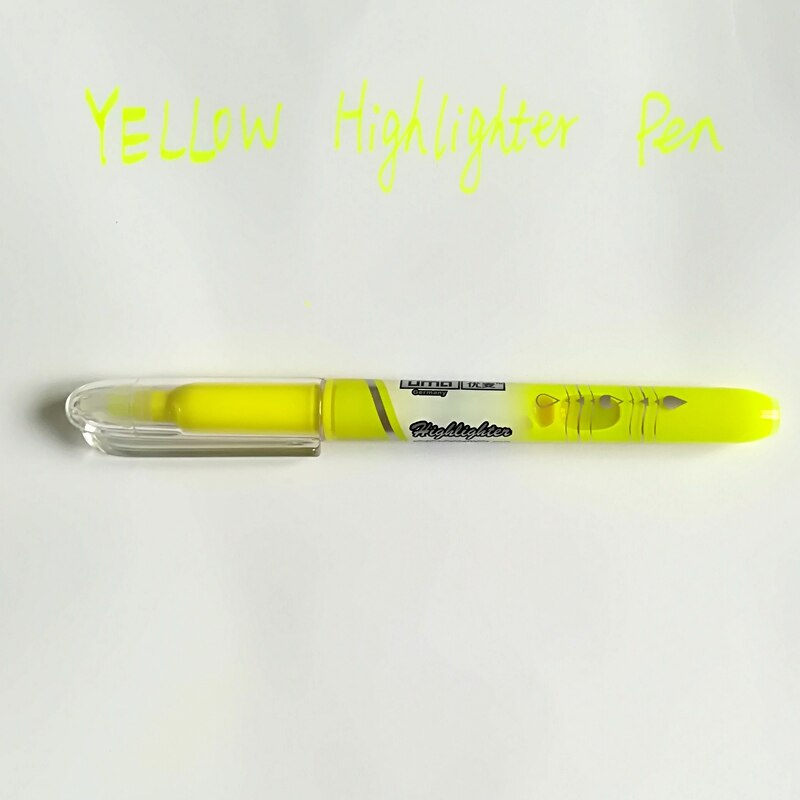 Yellow Color Fluorescent marker highlighter pen Mild colors highlight spot liner Stationery Office accessories School supplies