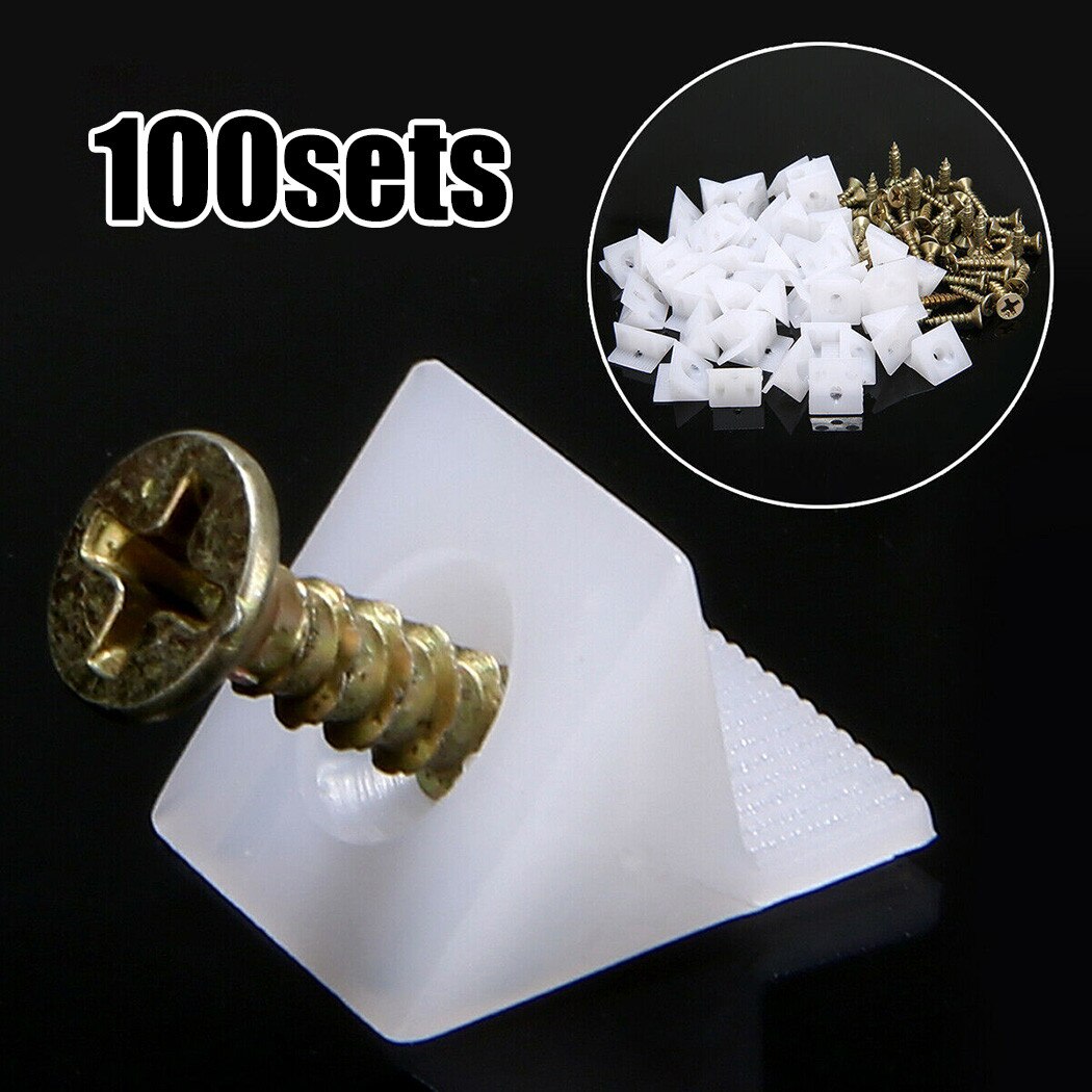 100X Furniture Wedges For Plastic+Stainless Steel Chest Drawer Bottom Sagging Repair Fix Mend Mending