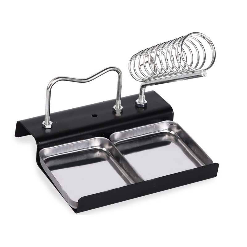 Electric Soldering Iron Stand Full Metal Holder Multifunction Soldering Iron Stand High Temperature Resistant Welding Tin Tools