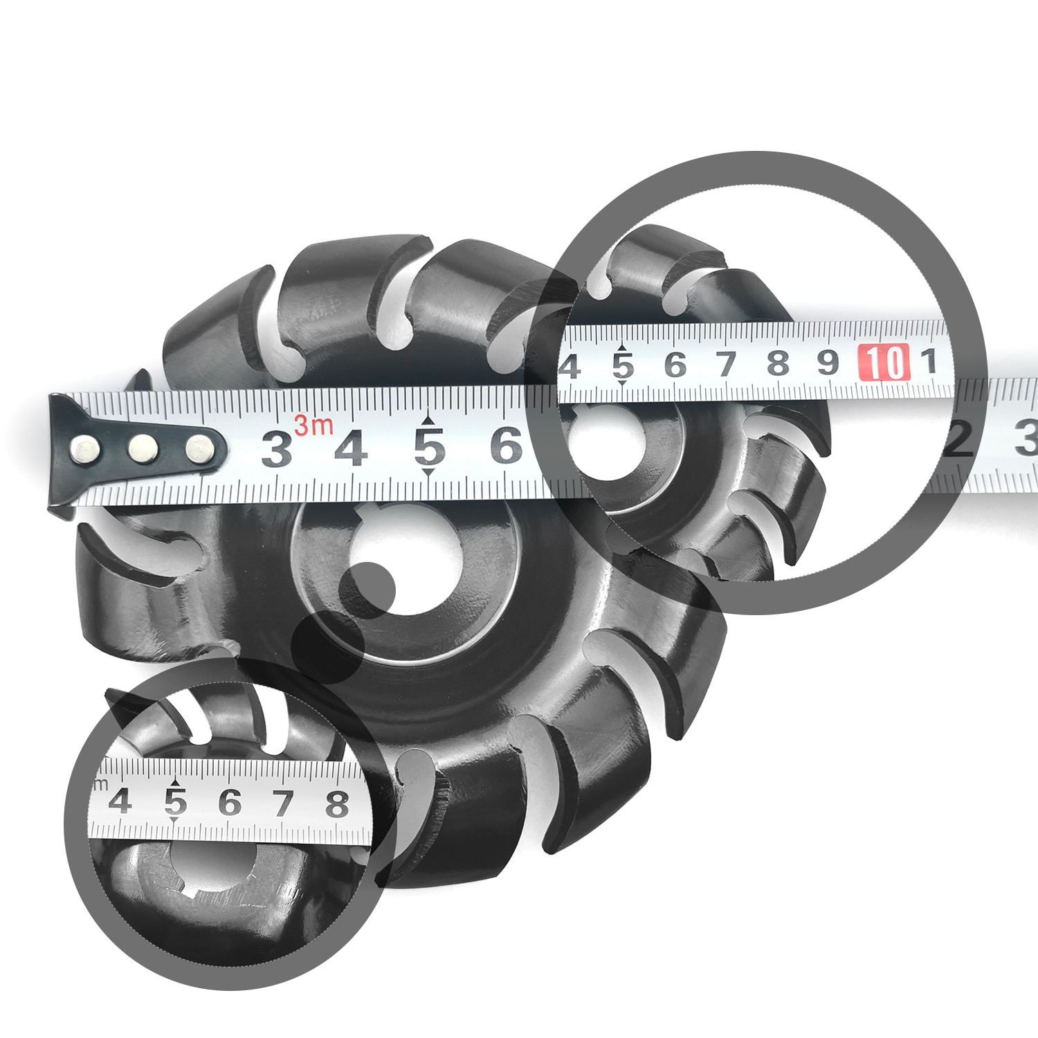 Manganstål 90mm 12 tänder träsnideri skiva 16mm borrslipmaskin formningsskiva för 100 115 vinkelslipar träbearbetningsverktyg