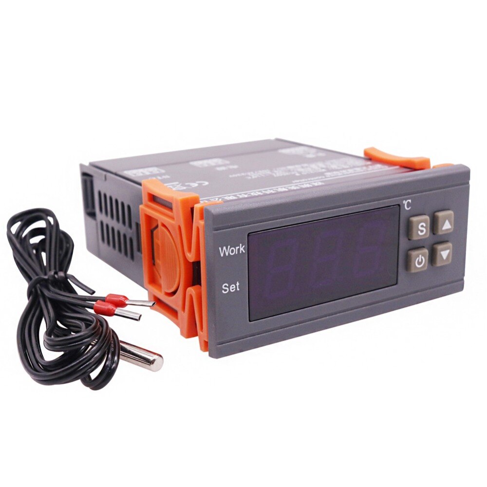 1 pces controlador de temperatura digital AC90V-250V abaixo de zero 50-110 graus celsius temperatura e umidade sensor fazenda ferramentas