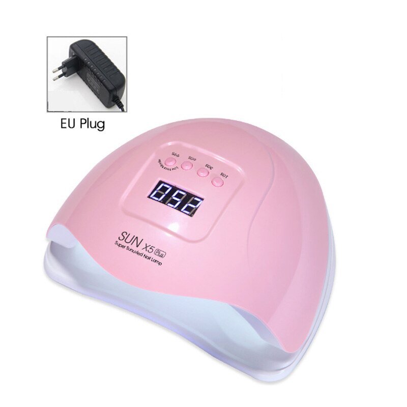 180W Zon M3 Nail Gel Droger Nail Lamp 45LED Uv Lamp Snel Droog Nagellak Drogen Lamp Roze/groen Professionele Manicure Lamp: EU Plug-120w pink