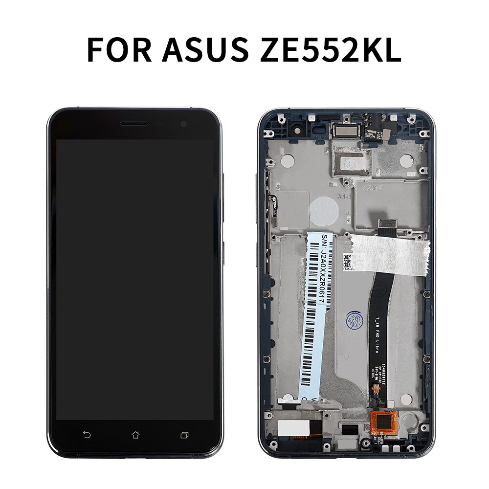 5.5 "LCD d'origine pour Asus ZenFone 3 ZE552KL LCD écran tactile avec cadre numériseur assemblée Z012D Z012DC Z012DA affichage