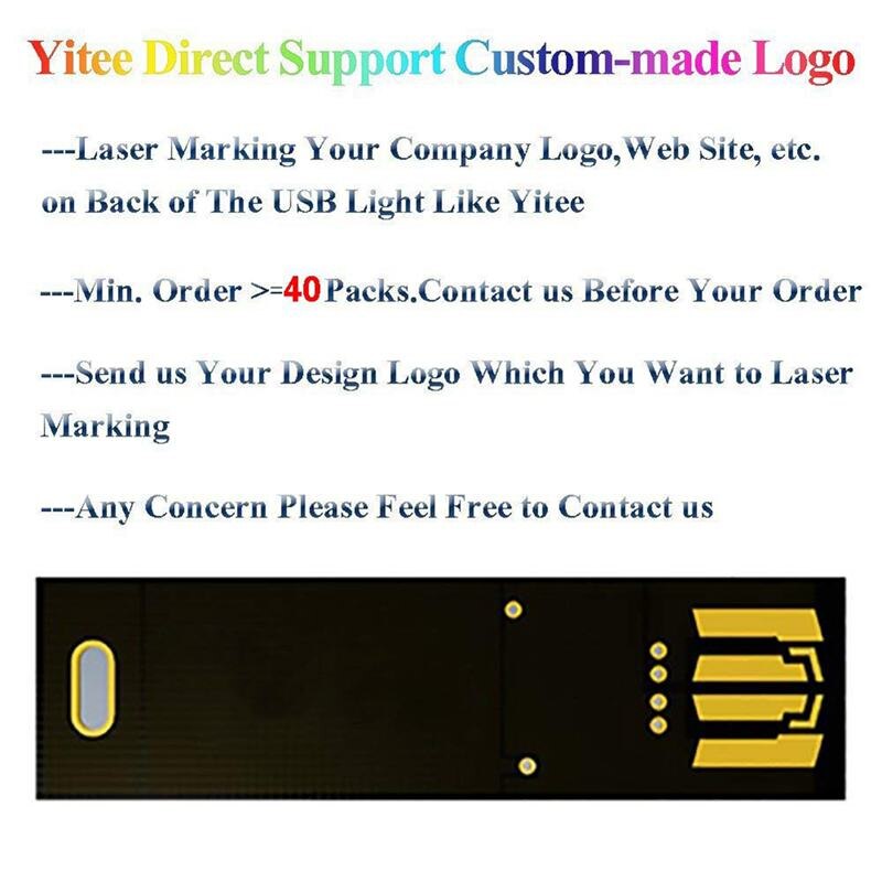 5 pcs USB Light Keychain Super Bright 6 LEDs Mini USB Light Lamp with Smart Touch Electrodeless Dimming Switch For Laptop Keyboa