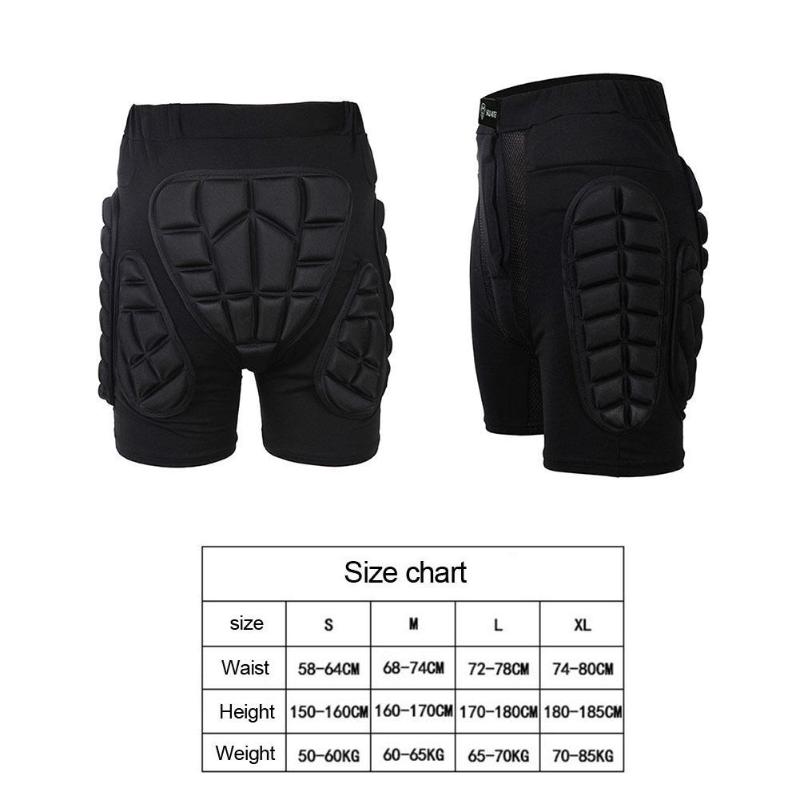 Unisex sportsutstyr kort beskyttende ski skateboard snowboard beskyttelse hofte bakdel motstand rulle polstret shorts