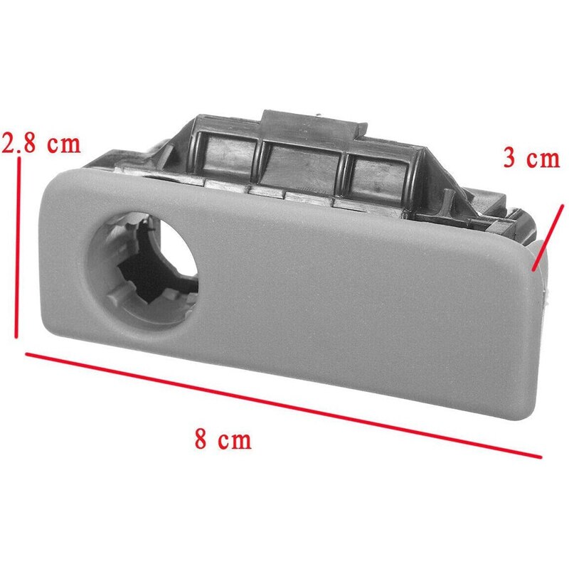 Glove Box Lock Latch Compartment Handle Door Latch Assembly for Toyota Sienna 2004 55506-AE010-B0 Gray