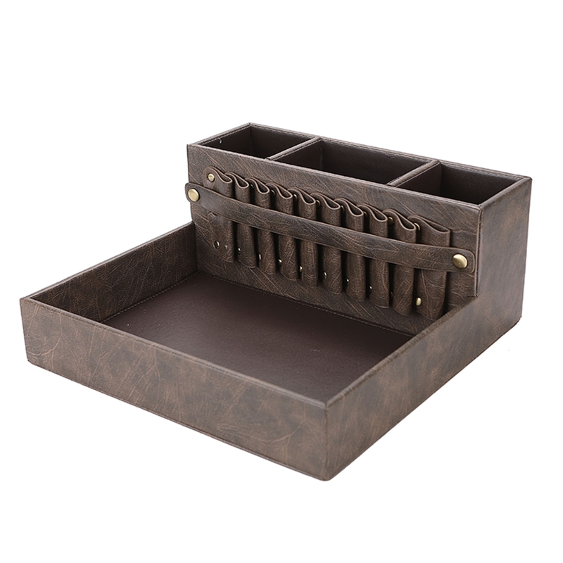 Kapper Gereedschap Houder Haircutting Schaar Schaar Afneembare Kappers Gereedschapskist Stand Voor Tondeuse Borstels Kammen Organizer: coffee