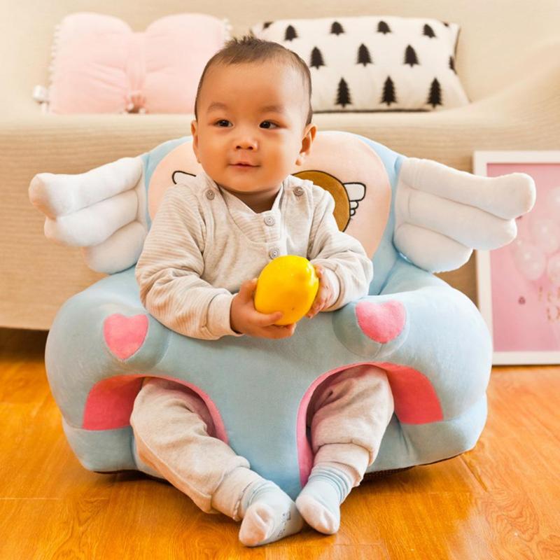 Børnesofa støtte sædeovertræk lære at sidde plys behagelig lille barn reden pust vaskbar dæksel til baby sofa uden fyldstof