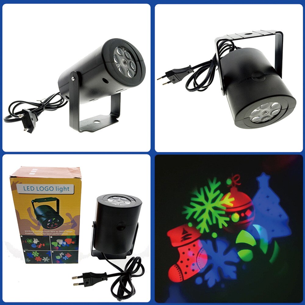 High Qualtiy LED Projector Flashlight Landscape Outdoor Xmas Party Garden Film Lamp 4 Pattern