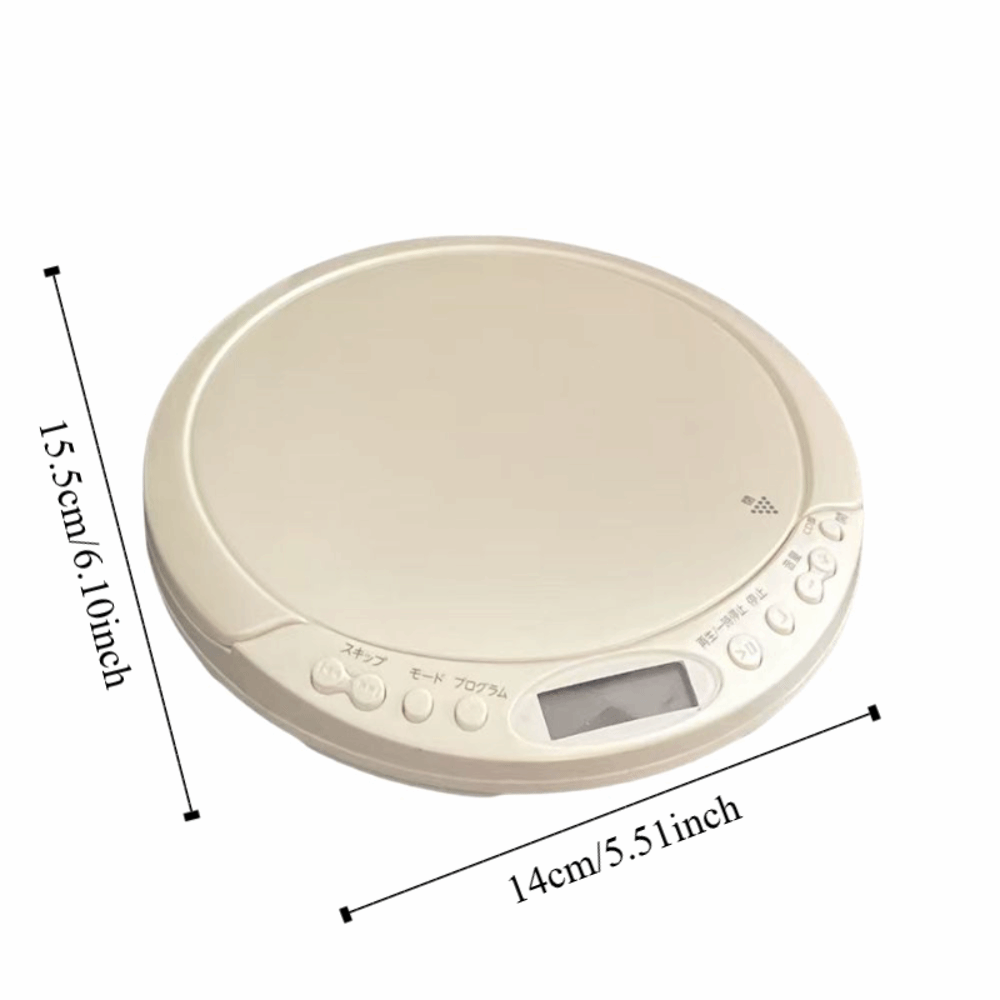 Reprodutor de CD Portátil com Tela LCD, Porta USB, Som de Alta Qualidade, Walkman com Função de Repetição, Reprodutor de Música