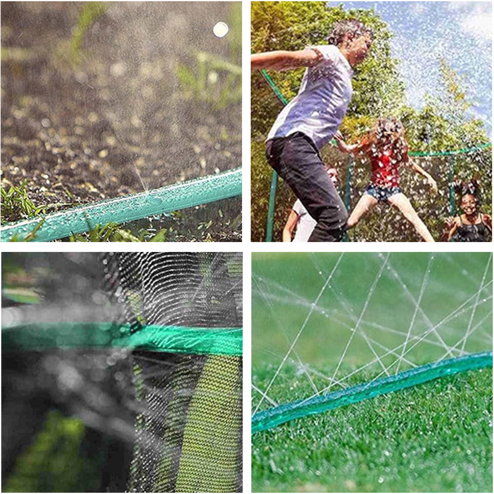 Sprinkler Heads And Soaking Hoses Set Garden Lawn Watering Irrigation Spray Kit Automatic Ground Soaking Drip Hose Sprinkler