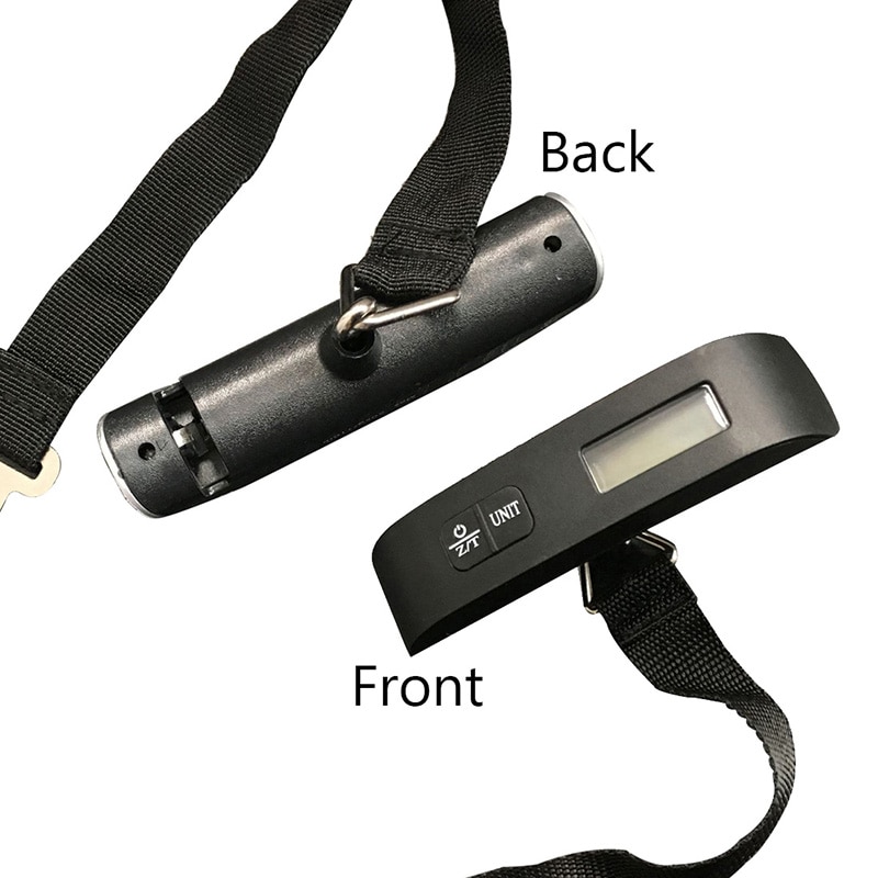 Báscula de cinturón de mano, báscula colgante Digital LCD de 50kg/10g para maleta de viaje, báscula para colgar equipaje, báscula de peso electrónica