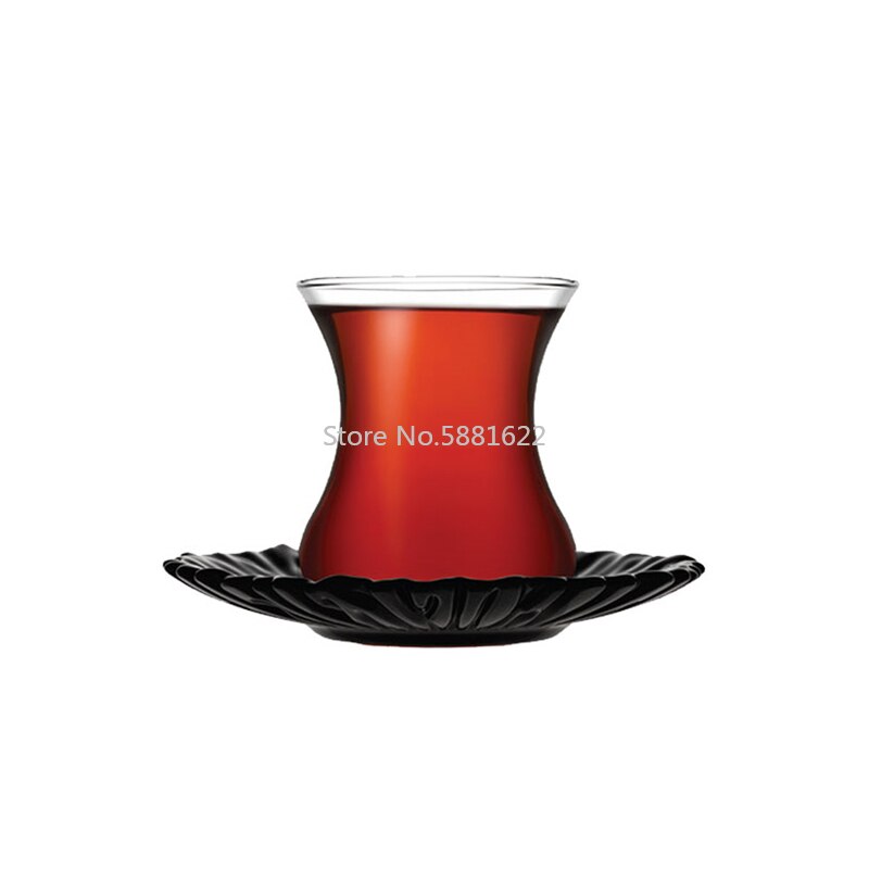 Nordisk lys luksus kalkun svart tekrus brettsett kafé glass tekopp espresso kaffekopp tallerkensett tumbler