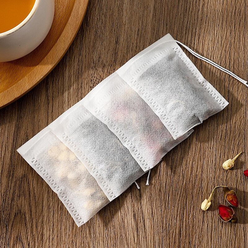 Disposable Tea Bags 100 Pieces Of Tea Bags, Tea Bags, Disposable Tea Bags, Filter Bags, Tea Bags, Spice, Brine Bags Teaware