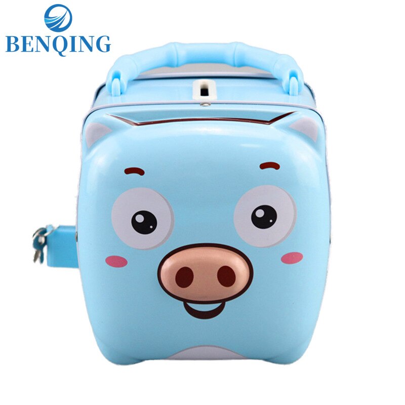 BENQING Handicrafts Display Piggy Bank Cartoon Piggy Bank Toy Children's Change Box For Kids WR146