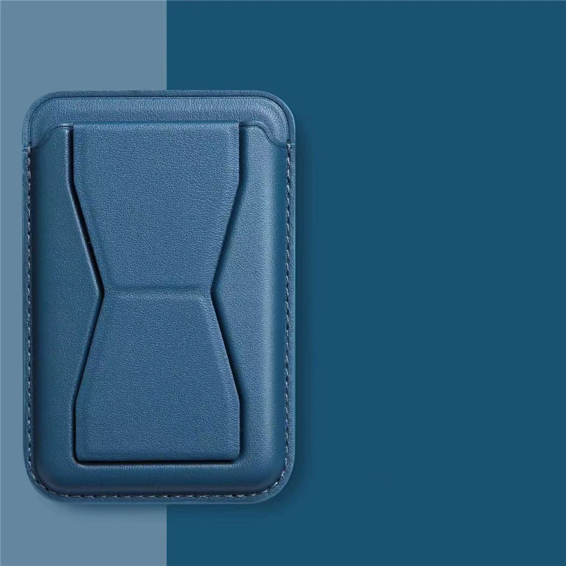 Magnetic Folding Wallet Card Holder Leather Macsafe Case for Magsafe IPhone 15 14 13 16 11 Pro Max 12 Plus Mac Safe Stand Cover: Magenta