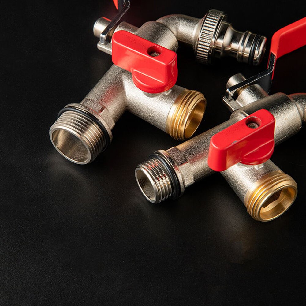 Enkelt dobbelthane 1/2 tommer 3/4 tommer 1 tommer udløb havevandtank adapter slange vandhane tilslutningshane udskiftning monteringsventil