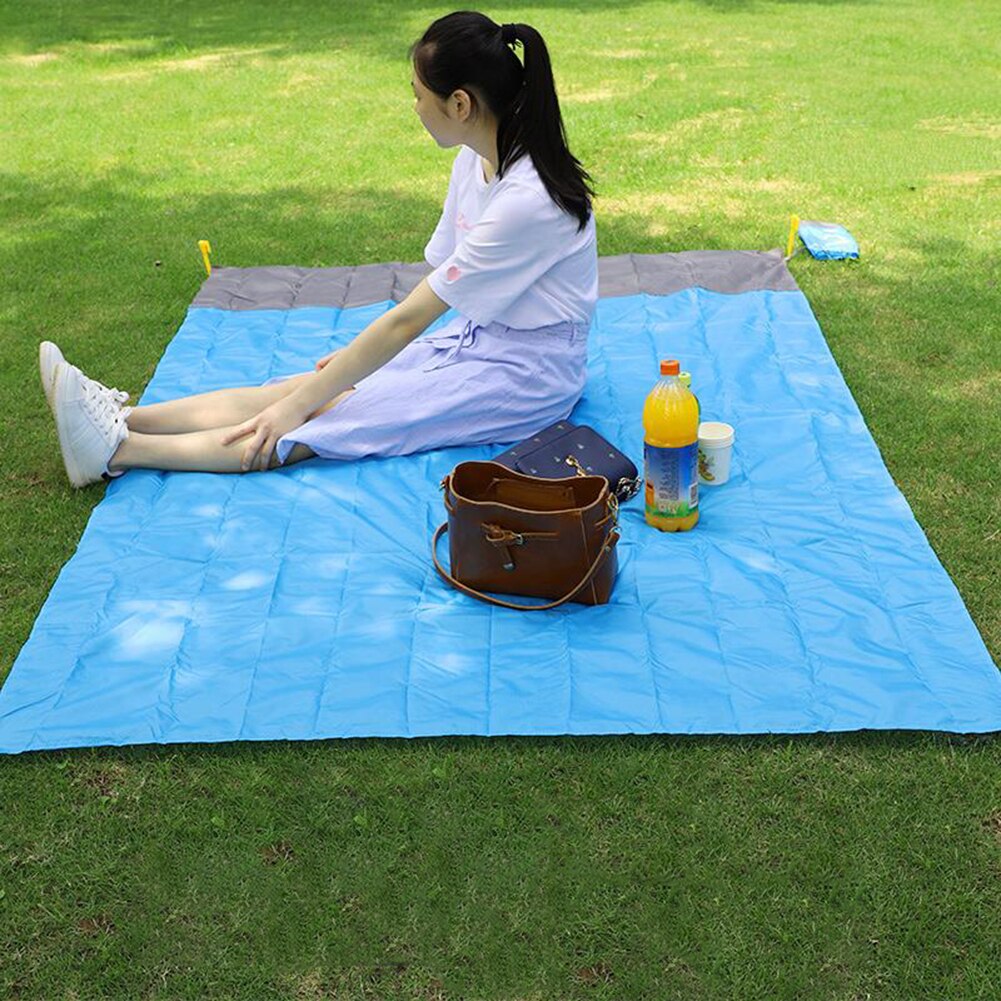 140X200 Cm Camping Mat Waterdicht Picknick Grond Mat Sneldrogend Deken Familie Mat Voor Reizen Camping Wandelen