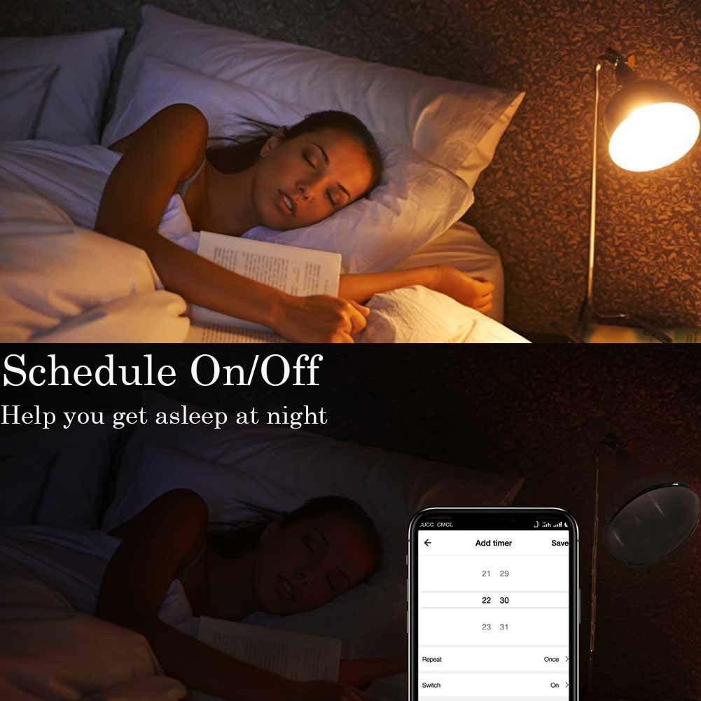 Smart Bulb WiFi GU10 RGBW 5W Led Dimbare Compatibel met Alexa & Google Thuis Slaapkamer Licht Afstandsbediening door smartphone Buizen