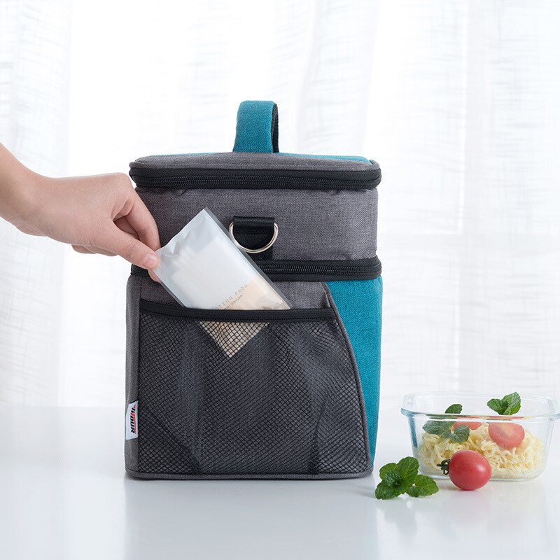 Gumst Geïsoleerde Lunch Tas Thermische Voedsel Zak Grote Capaciteit Toevallige Picknick Tas Lunch Box Voor Vrouwen En Kinderen Goede
