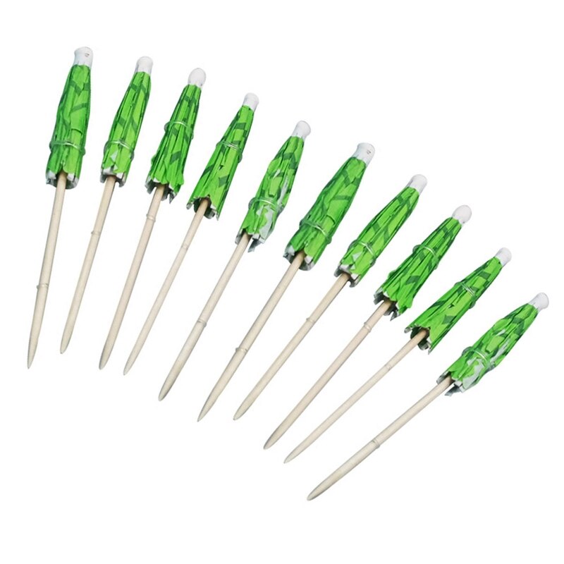 Drink Umbrellas Cocktail Sticks Coconut Palm Shaped Cocktail Umbrellas Sticks