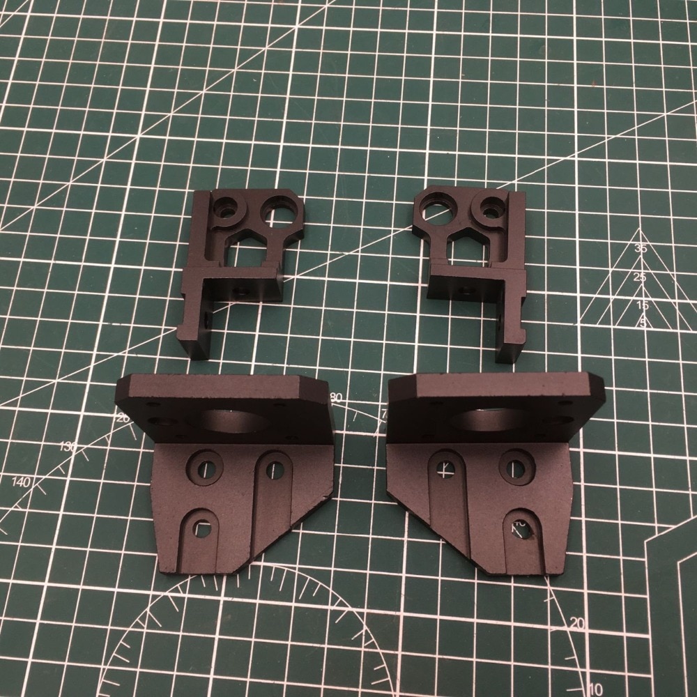 1set black Anodized Aluminum Prusa i3 MK3 bear z axis left/right motor mounts bottom Z top right/left upgrade kit