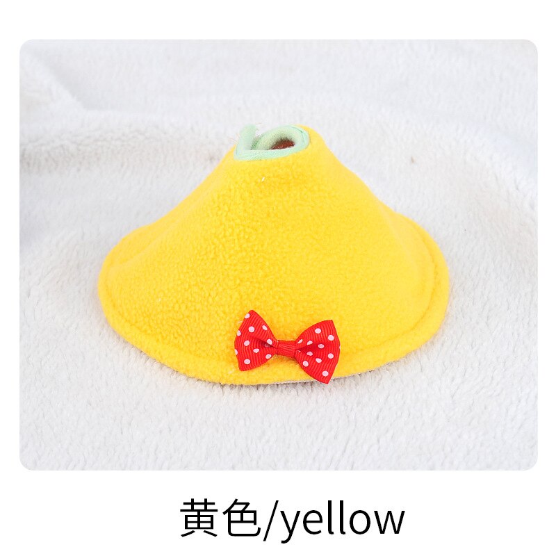 1Pcs Pet Papegaai Zachte Kegel Verstelbare Leuke Anti-Bite Papegaai Kraag Herstel Kraag Hals Mouw Voor Parkiet Huisdier decor Supplies: yellow M