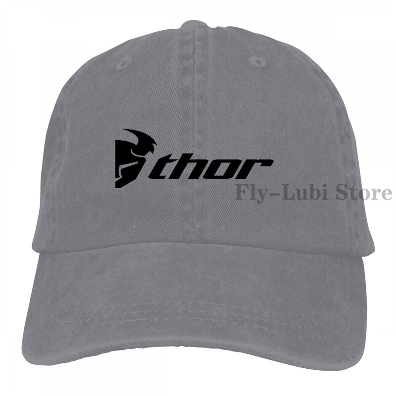 Thor Motocross Baseball cap men women Trucker Hats adjustable cap: 2-Gray