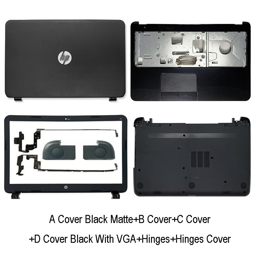 Dla HP 15-G 15-R 15-T 15-H 15-Z 250 255 G3 LCD do laptopa pokrywa tylna/pokrywa przednia/zawiasy/wielkie litery podpórce pod nadgarstki/dolna obudowa 761695-001 749641-001