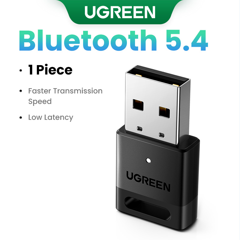 UGREEN Adapter Bluetooth USB Bluetooth 5.4 do komputera Dongle Adaptador bezprzewodowa mysz Keyborad muzyka odbiornik Audio nadajnik USB: Ciemnoszary