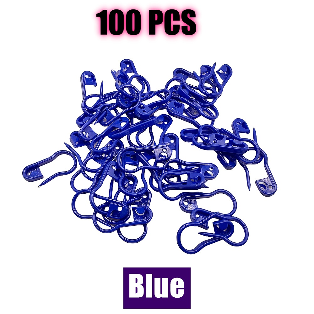 100 stk/eske fargerike plast sikkerhetsnåler strikkemarkører heklestingklemmer til gjør-det-selv strikking, sying, håndverk, klærtilbehør: Grå