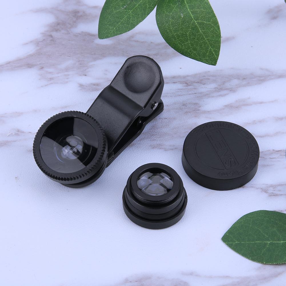 3 in 1 Fish Eye Lens Wide Angle Macro Fisheye Lens Zoom For phone 7 8 plus XS MAX X Mobile Phone Camera Lens
