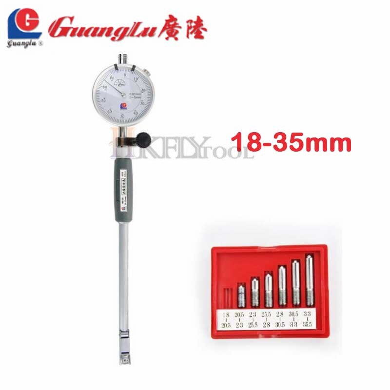 Guanglu cadran alésage jauge 50-160mm moteur cylindre indicateur jauge de mesure 0.01mm micromètre cylindre alésage interne moteur jauge: 18-35mm