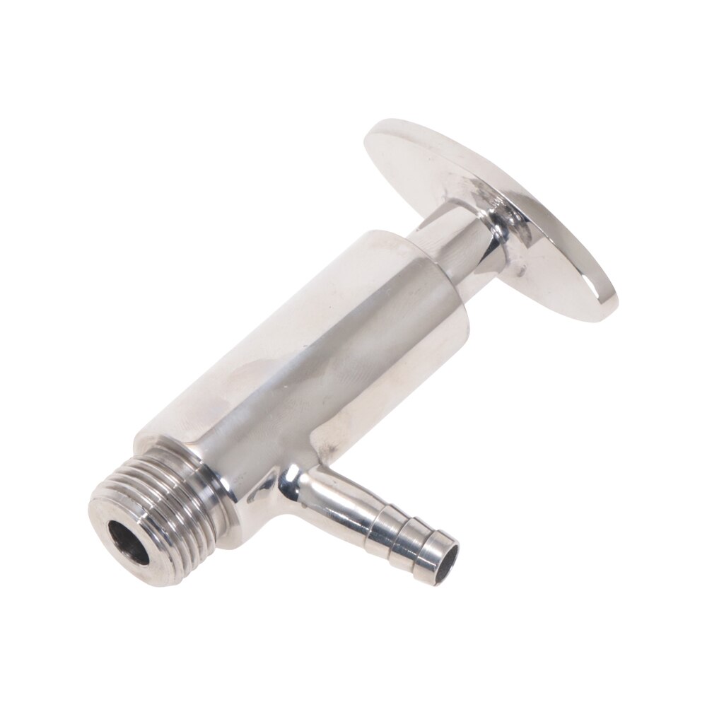 304 Stainless Steel Sanitary Sampling Valve 50.5mm Ferrule OD Fit 1/2" 1.5" Tri Clamp