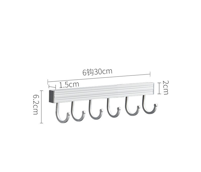 Punch-free kitchen racks kitchen and bathroom accessories space aluminum knife rack hook kitchen pot rack wf4231625: A 30CM