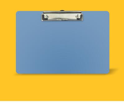 Clipboard Butterfly Clip PadBoard A5 / A4 Wordpad Folder Storage Paper Clamp Board A6 Notes Writing Pad Cute Desk Accessories: Pink