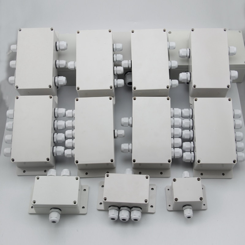 Industrial terminal block wire connector junction box waterproof wall mounted cable splitter box into three or four out